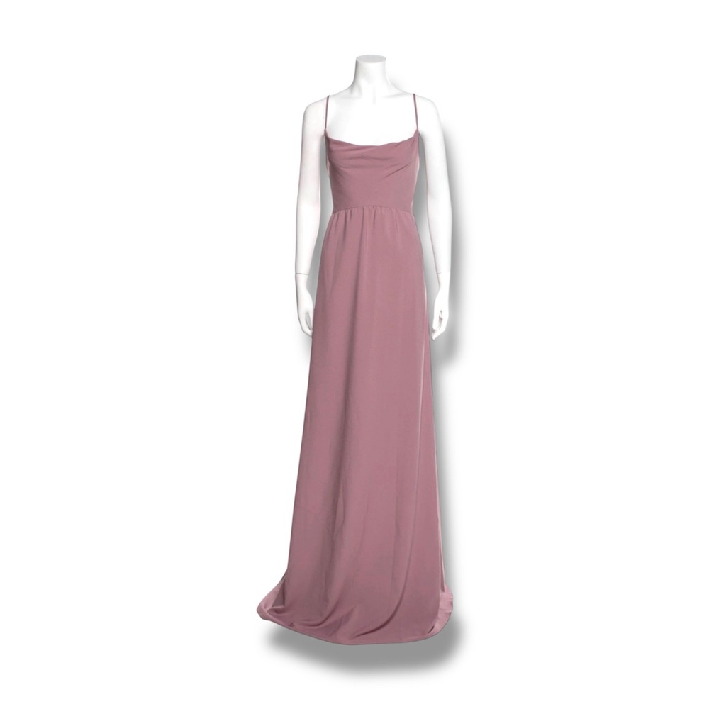 Amsale Mauve Maxi Dress